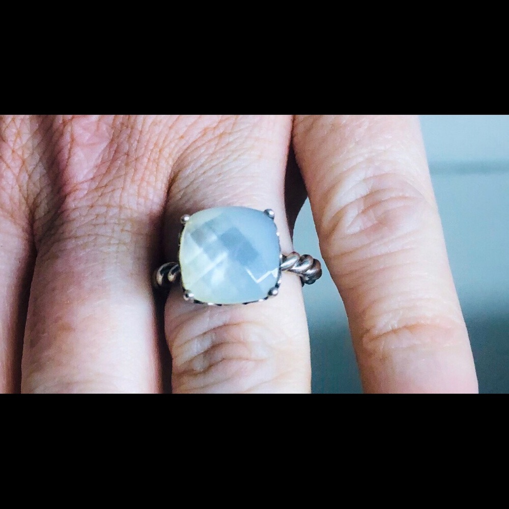 Pandora moonstone ring sterling silver